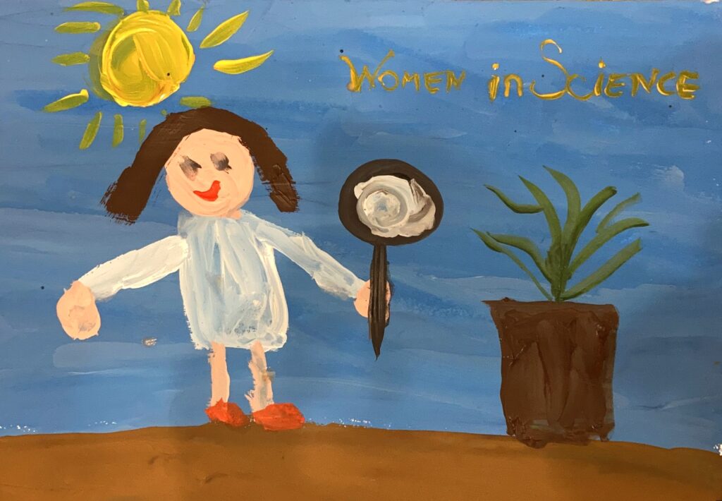Children's drawings for the International Day of Women and Girls in Science 2022