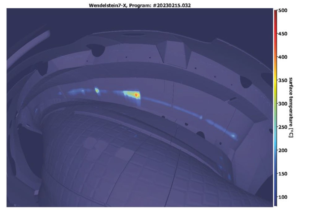 Инфракрасное изображение из вакуумного резервуара Вендельштейна 7-X