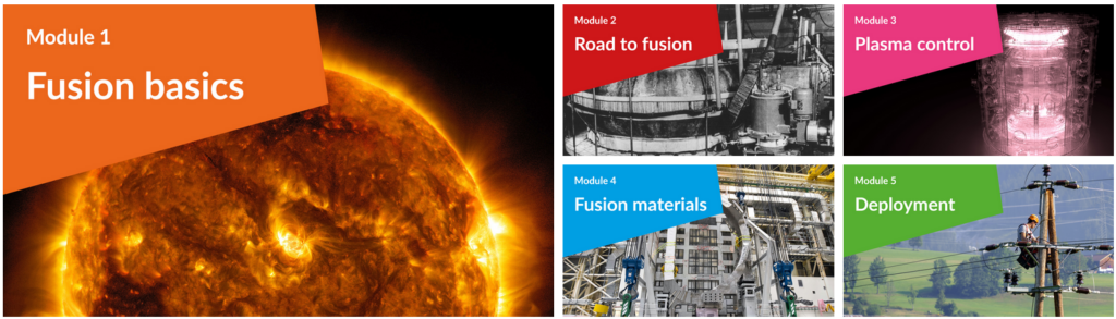 FuseNet lessons modules about fusion energy for secondary schools