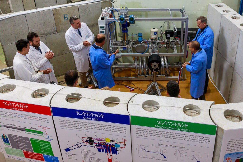 Opening of the Water Activation Loop experiment KATANA at the Jozef Stefan Institute. Photo: IJS - Marjan Verč